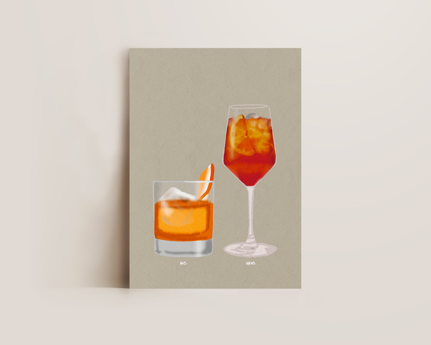 Old Fashioned & Aperol Spritz Print