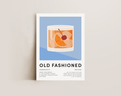 Old Fashioned Mixology Print
