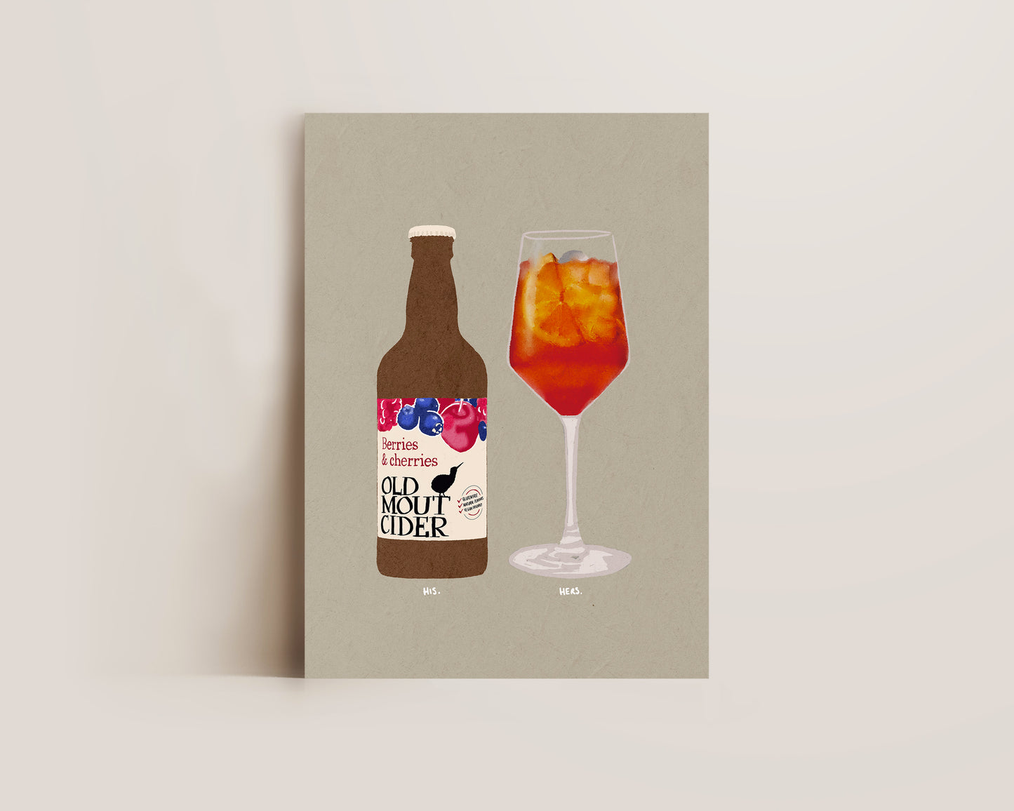 Old Mout Berries & Cherries & Aperol Spritz Print
