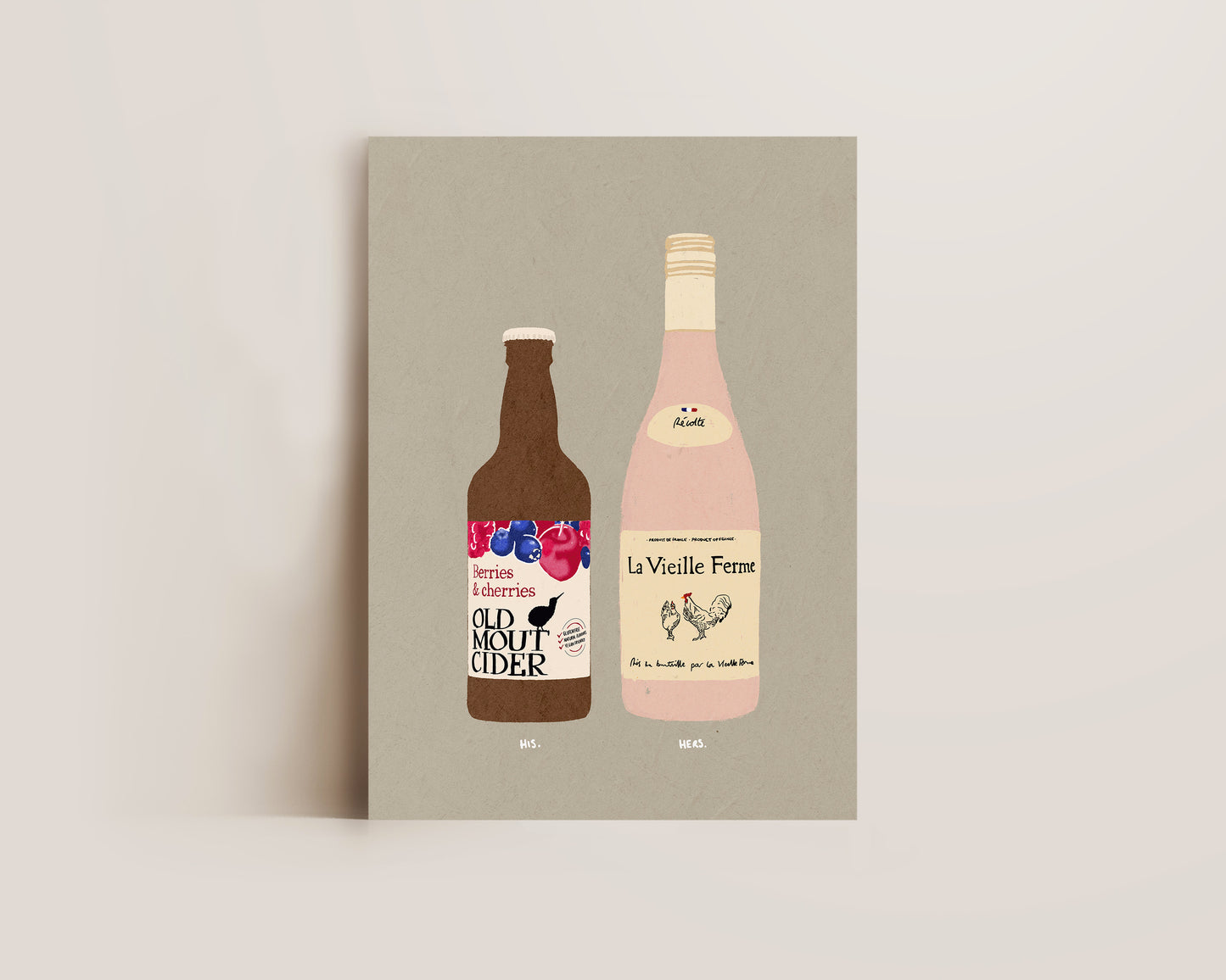 Old Mout Berries & Cherries & Chicken Wine Print