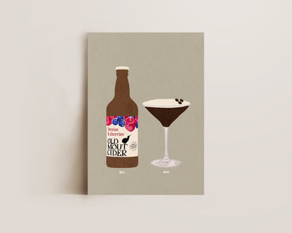 Old Mout Berries & Cherries & Espresso Martini Print