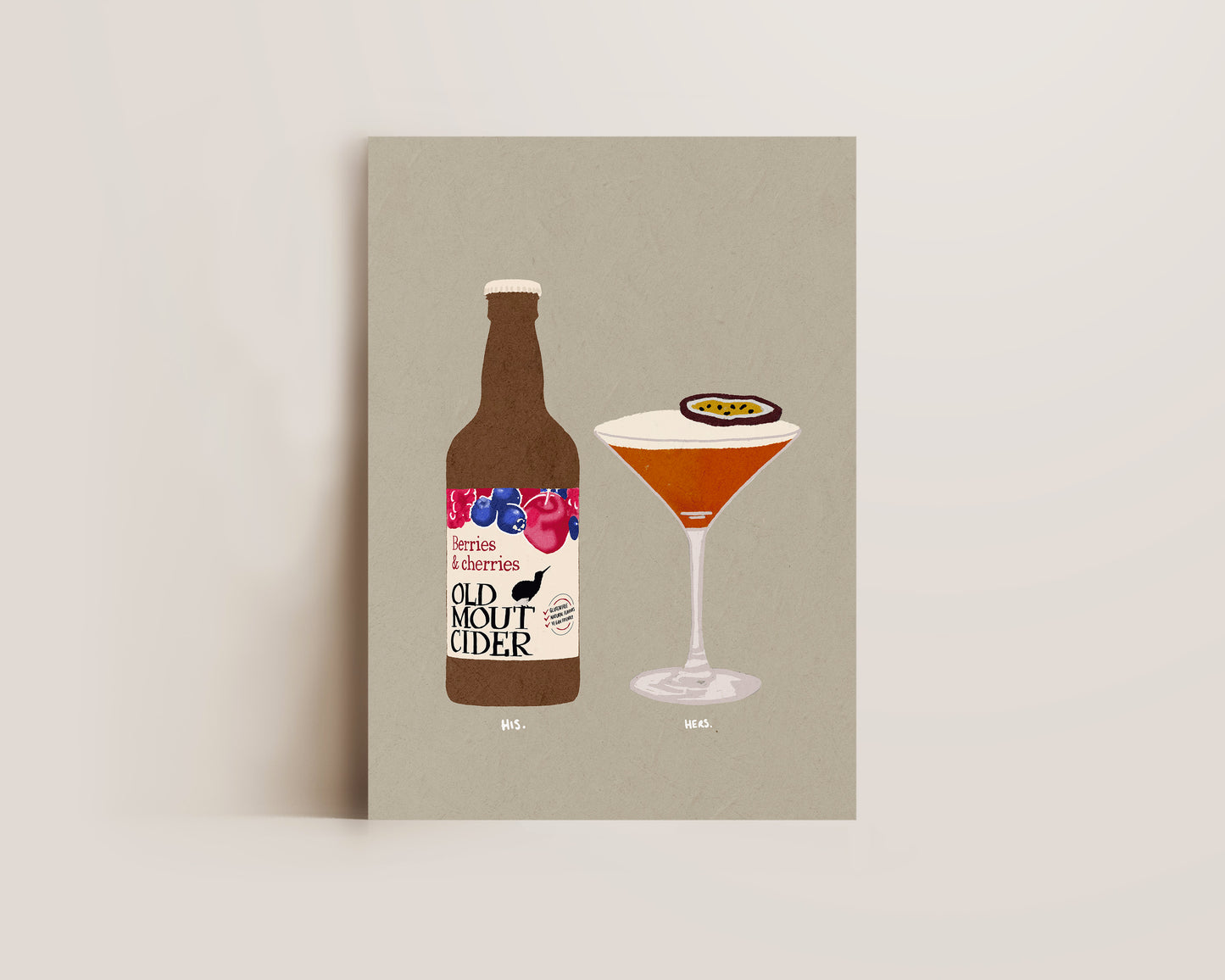 Old Mout Berries & Cherries & Pornstar Martini Print