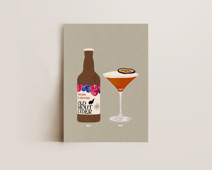 Old Mout Berries & Cherries & Pornstar Martini Print
