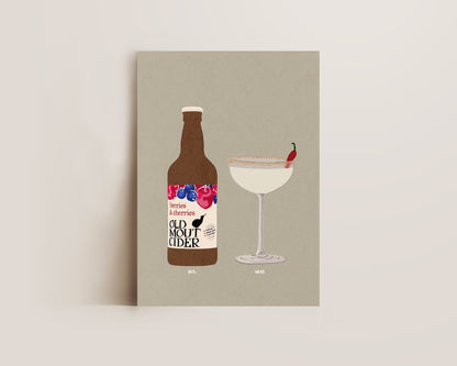 Old Mout Berries & Cherries & Spicy Marg Print