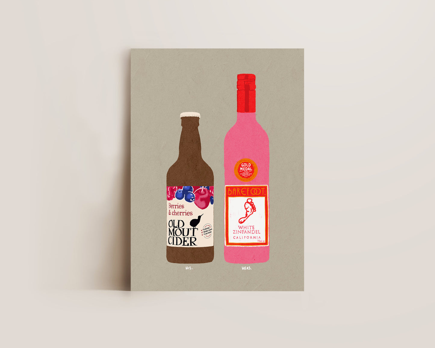 Old Mout Berries & Cherries & White Zinfandel Print