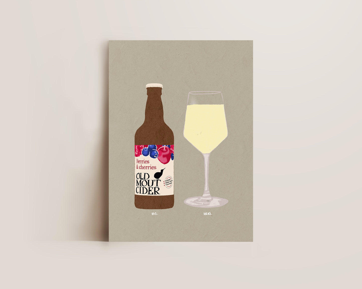 Old Mout Berries & Cherries & White Wine Print