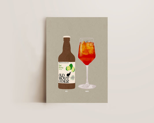 Old Mout Kiwi & Lime & Aperol Spritz Print