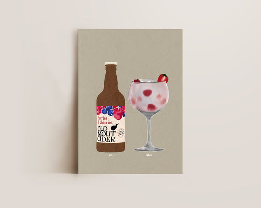 Old Mout BC & Pink Gin Print