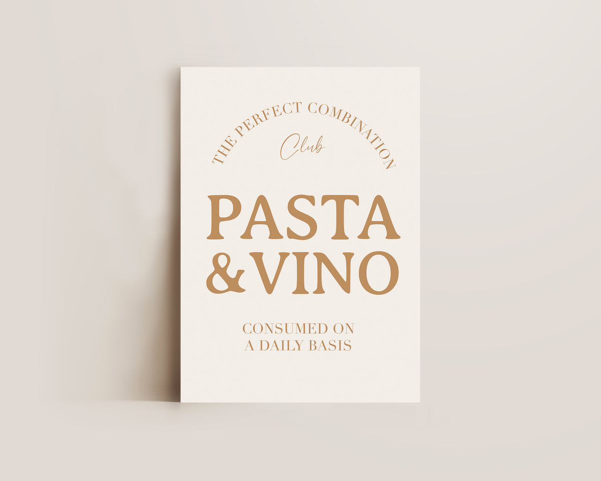 Pasta & Vino Print