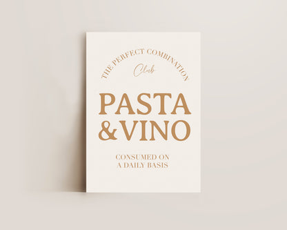Pasta & Vino Print