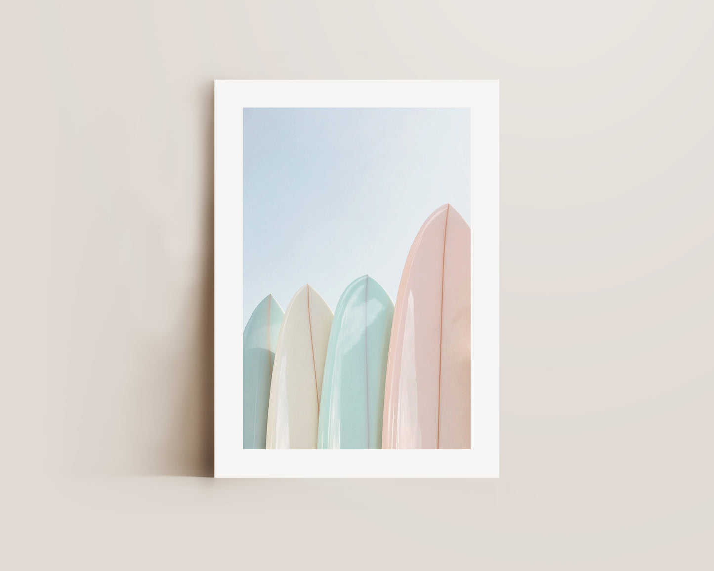 Pastel Surfboards Print