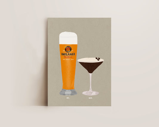 Paulaner & Espresso Martini Print