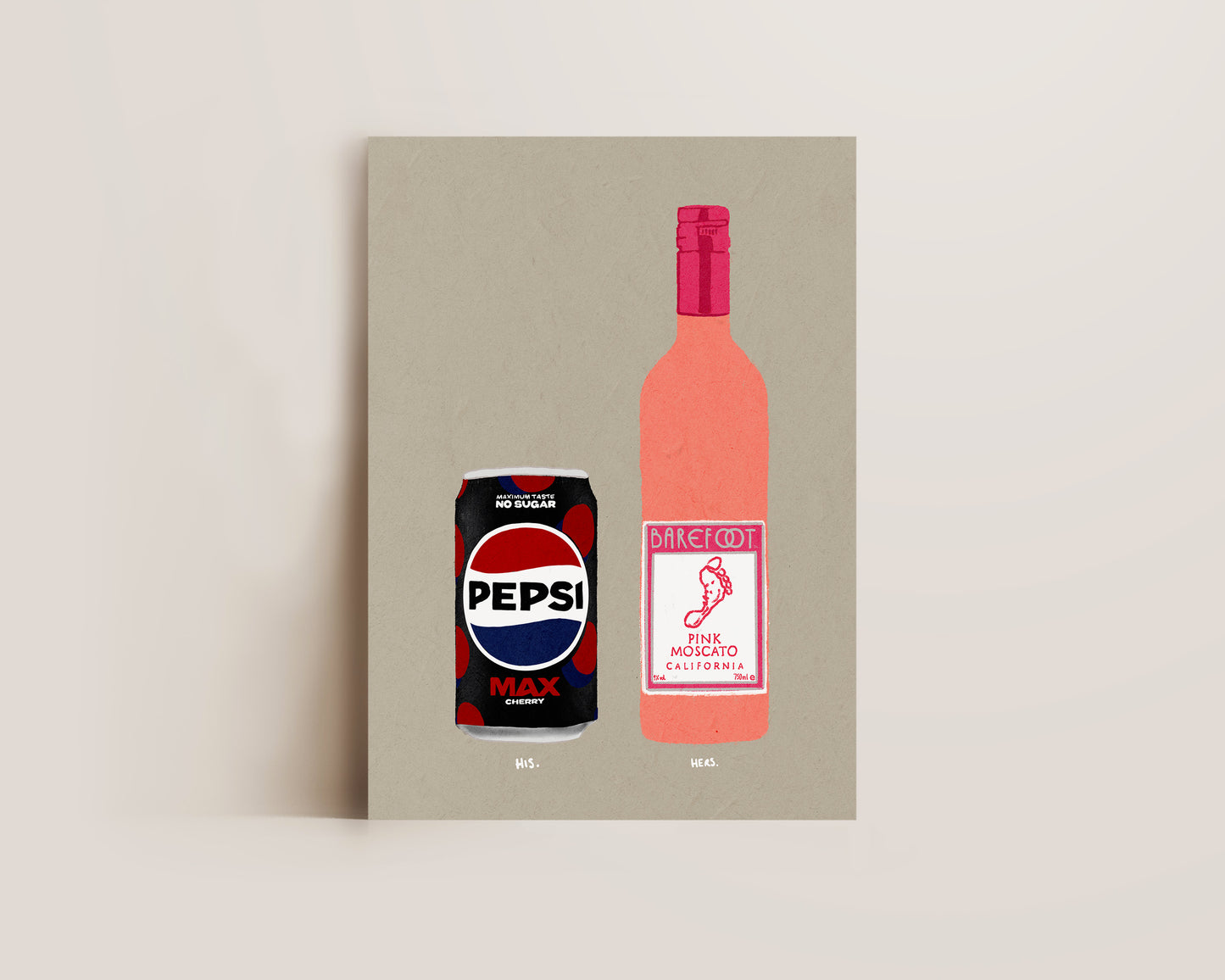 Pepsi Max Cherry & Pink Moscato Print