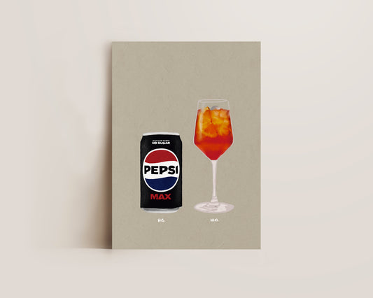 Pepsi Max & Aperol Spritz Print