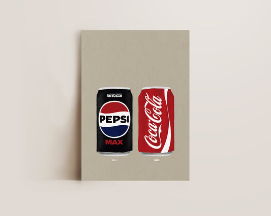 Pepsi Max & Coke Print
