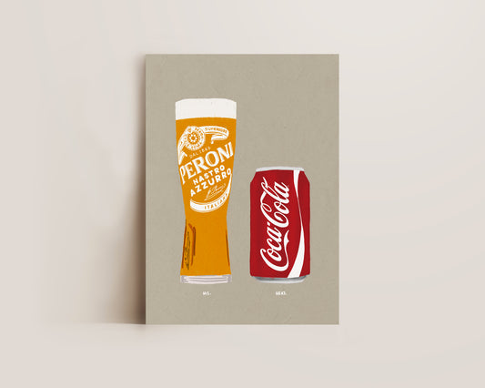 Peroni & Coke Print