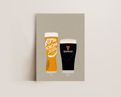 Peroni & Guinness Print
