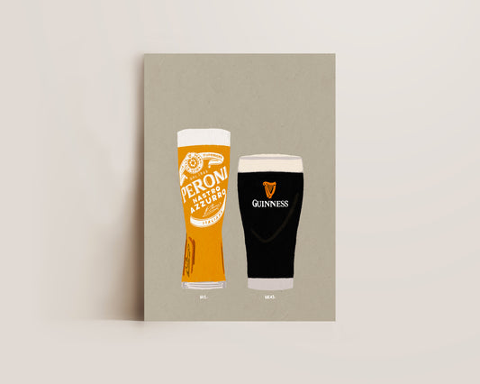 Peroni & Guinness Print