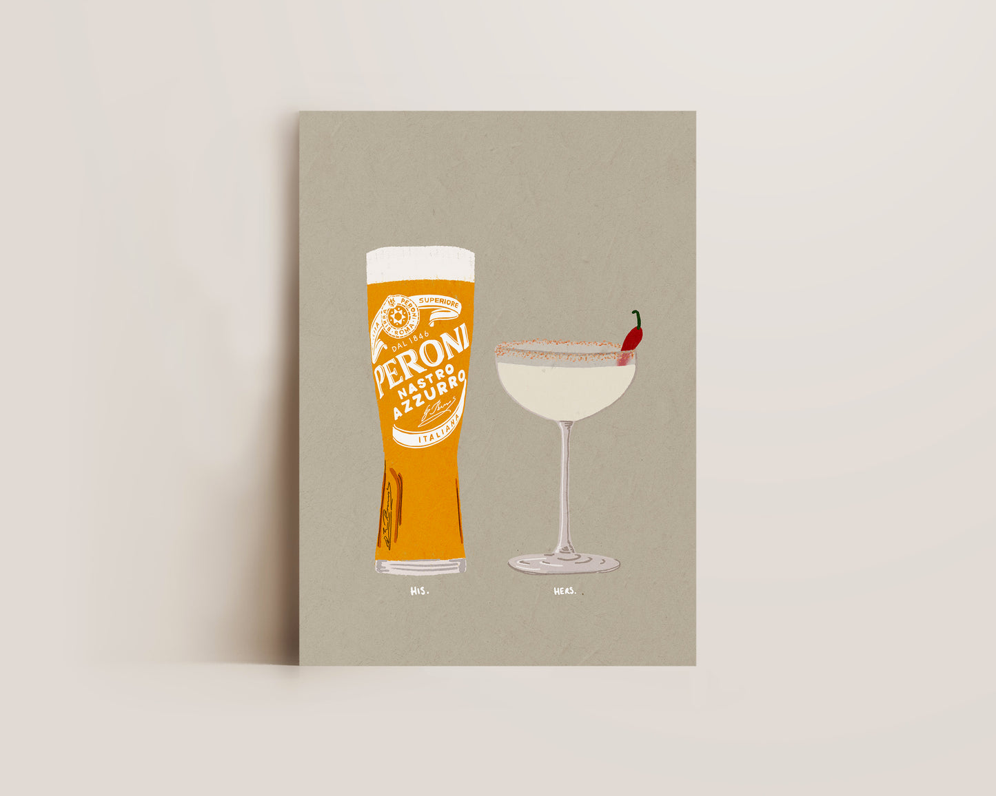 Peroni & Spicy Marg Print