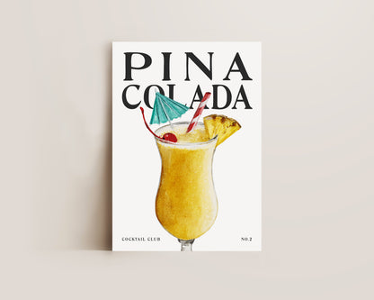 Pina Colada Cocktail Print