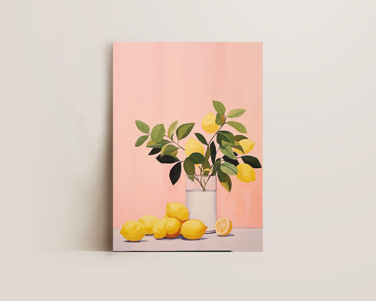Pink Lemons Print
