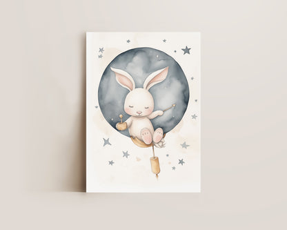 Pink Bunny Print