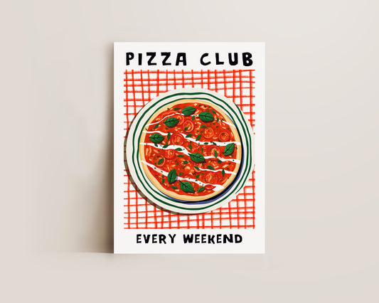 Pizza Club Italy Print