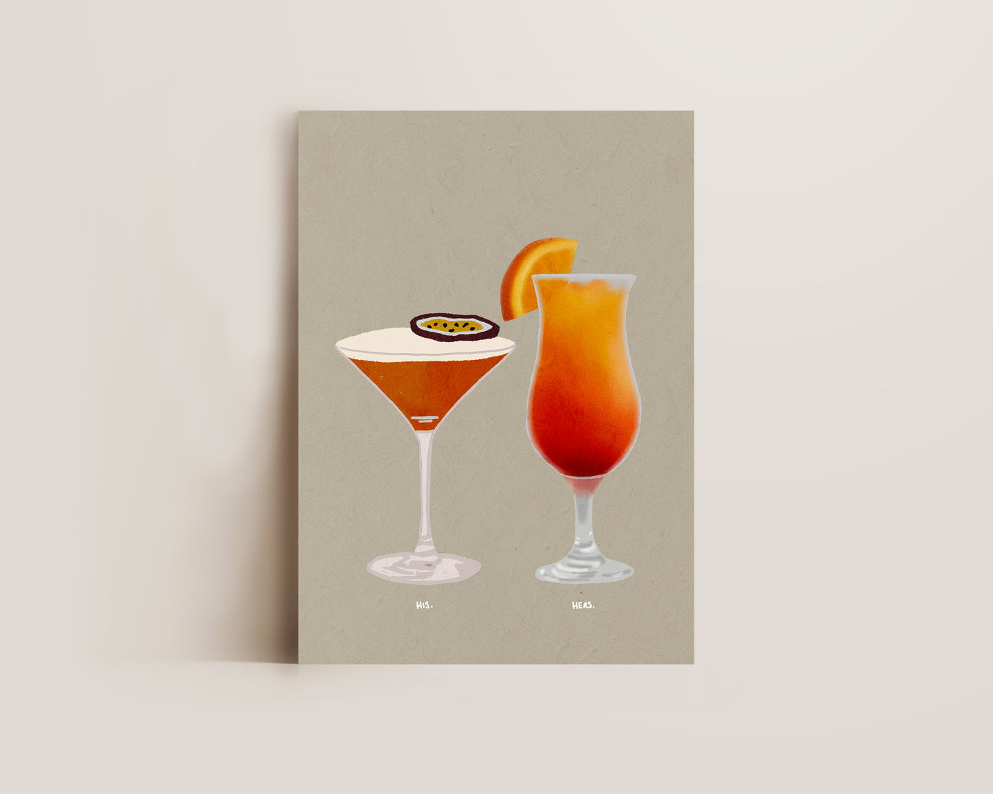 Pornstar Martini & Sex On The Beach Print
