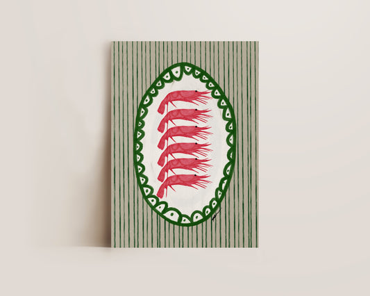 Prawn Platter Print