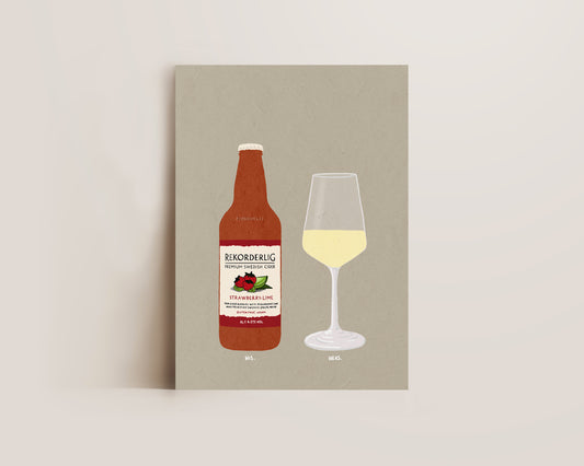 Rekorderlig Strawberry Lime & White Wine Print