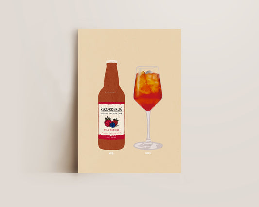 Rekorderlig & Aperol Spritz Print