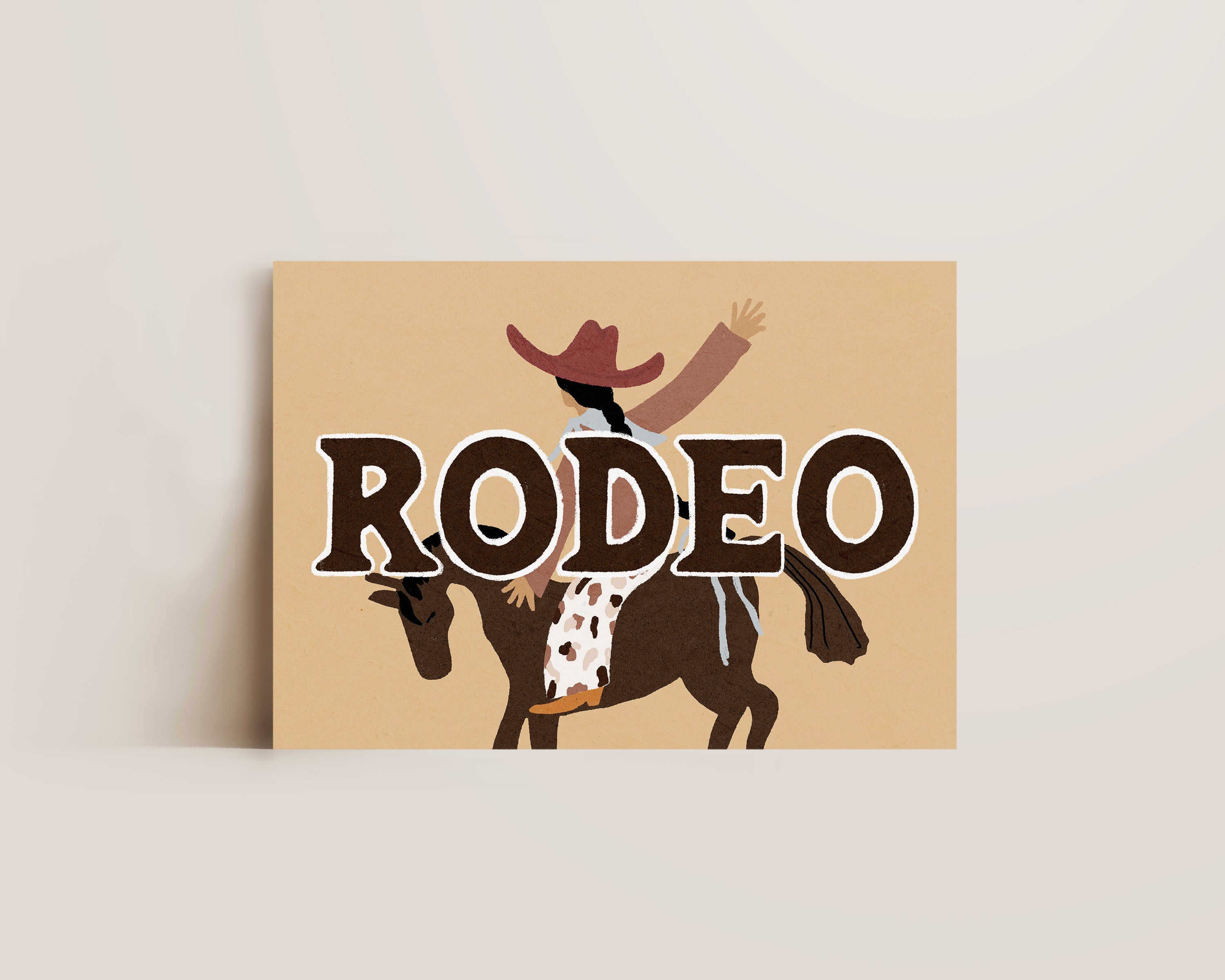Rodeo Cowgirl Country Western Art Print – Alluvion