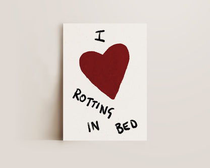 Rotting In Bed Art Print