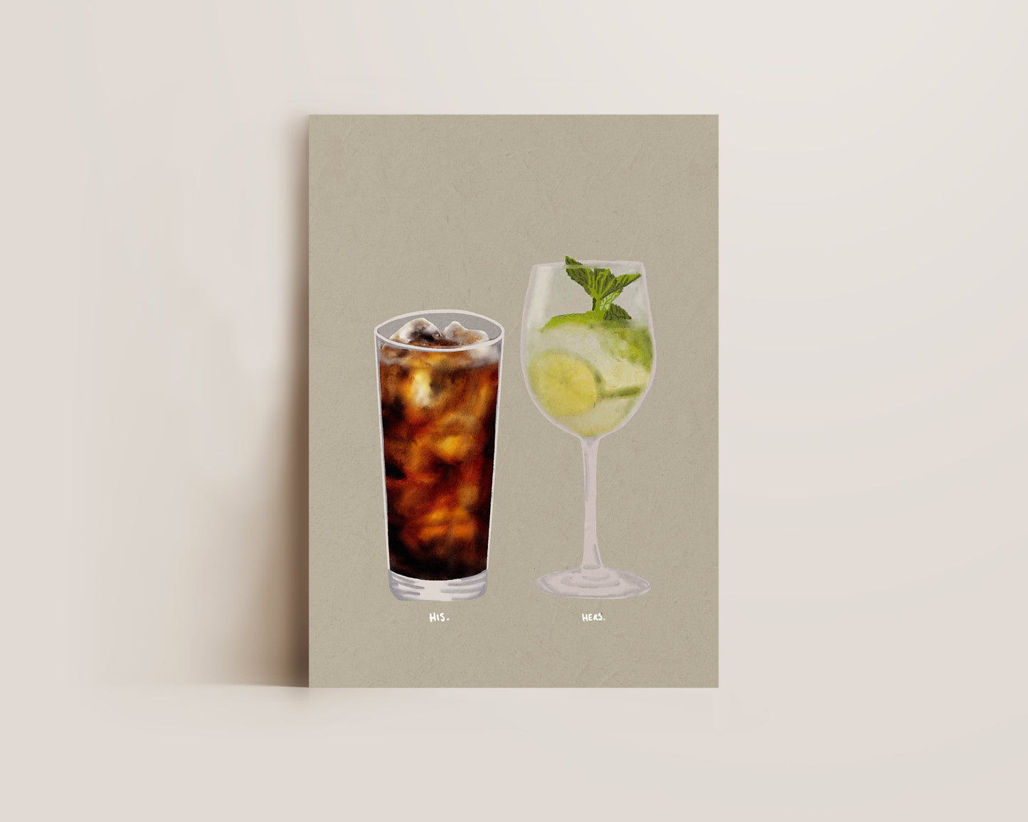 Rum Coke & Hugo Spritz Print