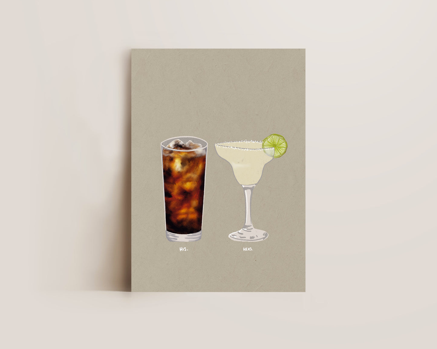 Rum Coke & Margarita Print