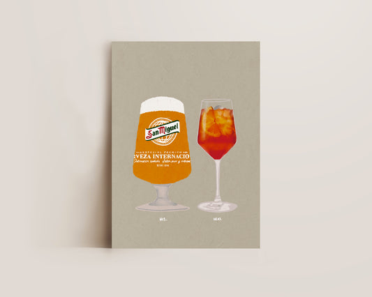San Miguel & Aperol Spritz Print