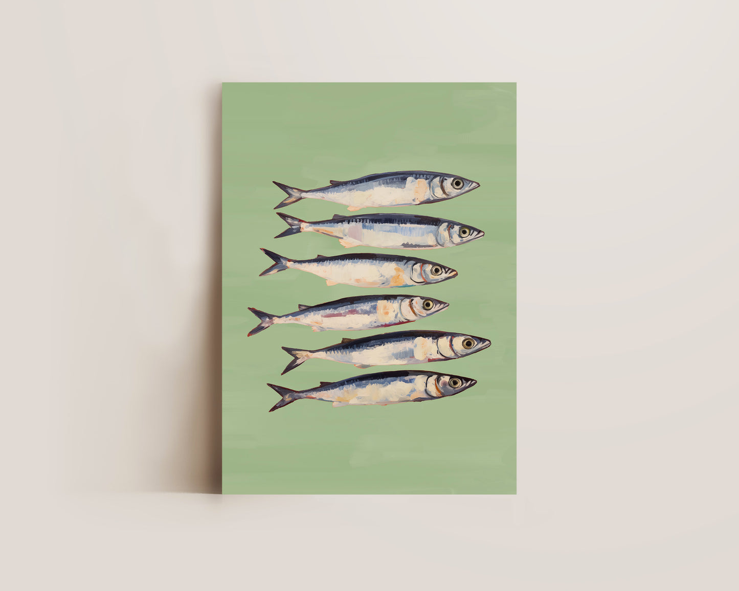 Green Sardines Print