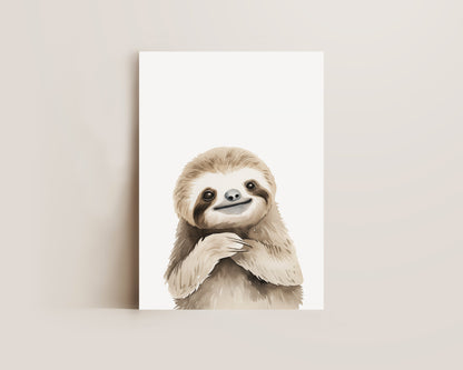 Sleepy Sloth Print
