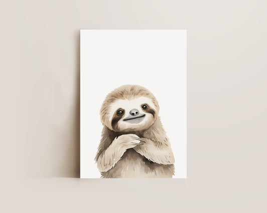 Sleepy Sloth Print