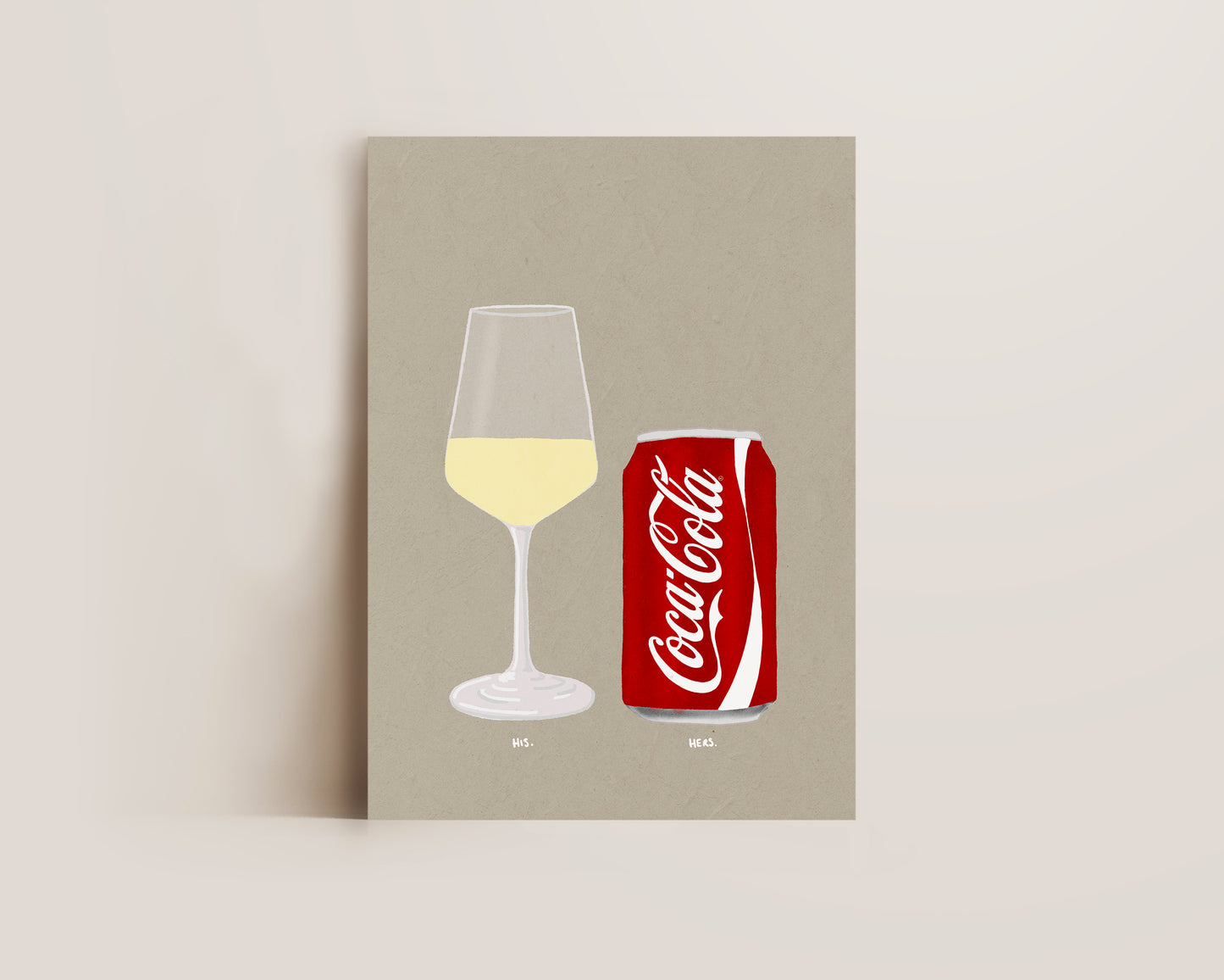 White Wine & Coke Print