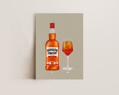 Southern Comfort & Aperol Spritz Print