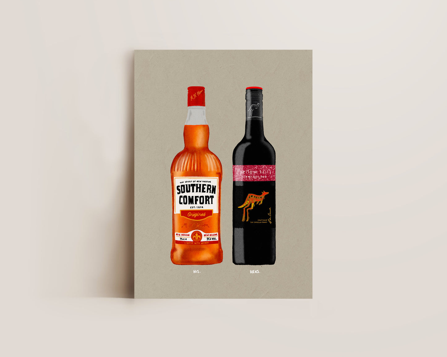 Southern Comfort & Jammy Red Roo Print