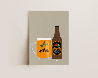 Staropramen & Strawberry Lime Kopparberg Print