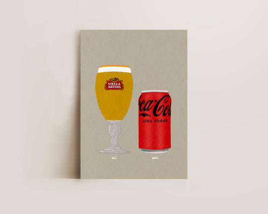 Stella & Coke Zero Print