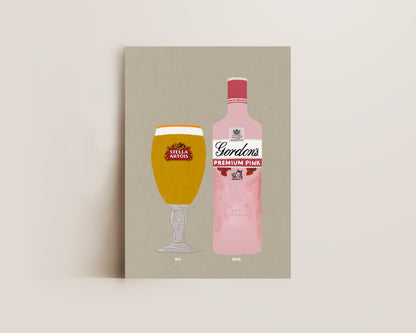 Stella & Gordon's Pink Gin Print