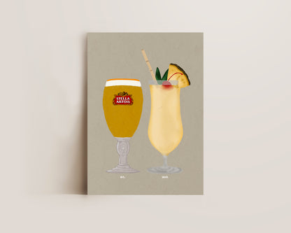 Stella & Pina Colada Print