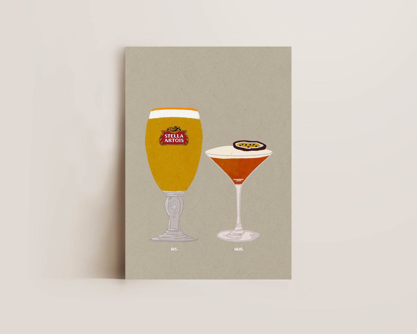 Stella Artois & Pornstar Martini Print