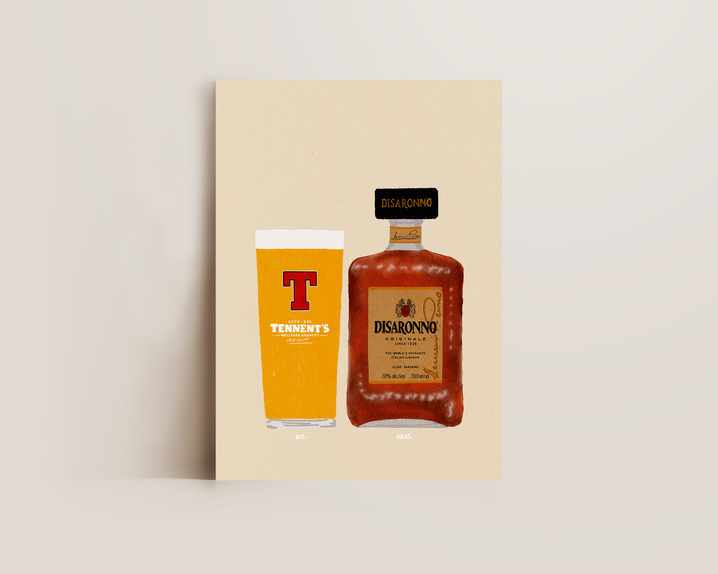 Tennent's & Disaronno Print