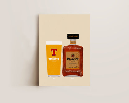 Tennent's & Disaronno Print