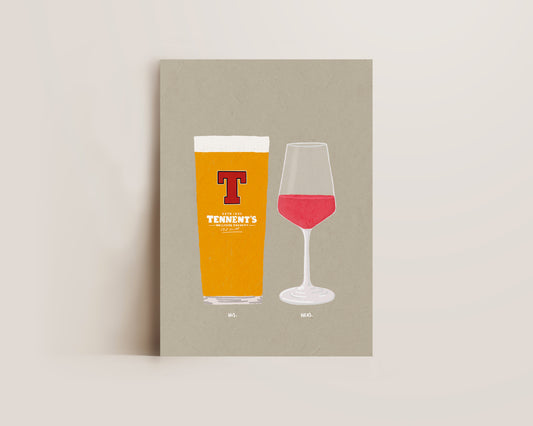 Tennent's & Rose Print